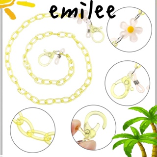 EMILEE สายโซ่คล้องคอ ป้องกันการสูญหาย ลายดอกไม้ สําหรับหน้ากาก แว่นตา