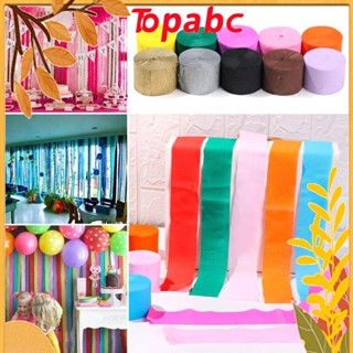 TOP 1 Roll DIY Crepe Paper Streamers Colored Wedding Decor DIY Paper Rainbow Baby Shower Decoration Art Crafts Party Supplies Garland Photography Backdrops/Multicolor