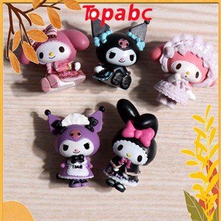 TOP ตุ๊กตาฟิกเกอร์ อนิเมะ Kuromi DIY สําหรับตกแต่งเค้ก