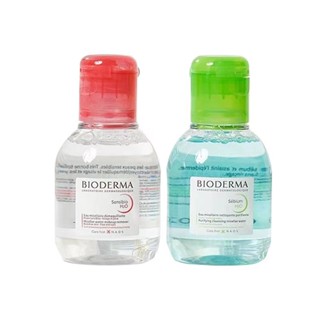 Bioderma คลีนซิ่งเนื้อลิขวิด ขนาดเล็ก 100 มล. สีฟ้า สําหรับทําความสะอาดผิวหน้า