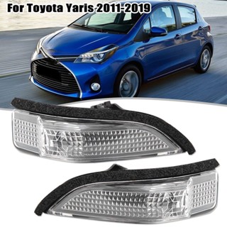 【สินค้าพร้อมส่ง】ไฟแสดงสถานะกระจกมองข้าง เลนส์ใส สําหรับ Toyota Yaris (XP130) 2011-2019