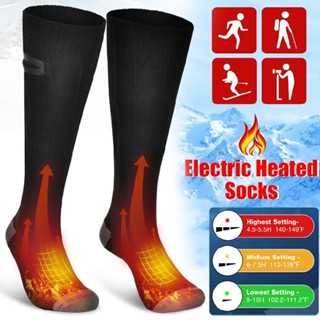 Heated Socks Electric Boot Feet Warmer USB Rechargable 4000 Mah Battery M Size