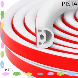 PISTA แถบยางซีล กันฝุ่น ลดเสียงรบกวน มีกาวในตัว สีขาว สําหรับประตู หน้าต่าง