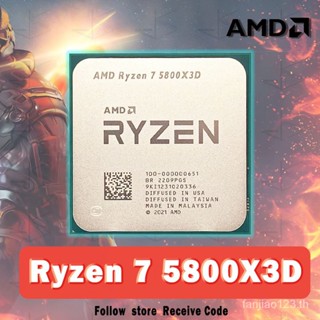 ชุดหน่วยประมวลผล Amd Ryzen 7 5800X3D R7 5800X3D 3.4 GHz 8C/16t 7NM L3 = 96m 100% AM4000000651