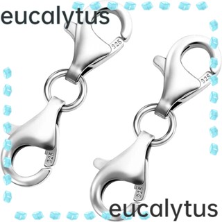 Eucalytus1 ตะขอสร้อยคอเงิน 9 มม. สไตล์คลาสสิก สําหรับผู้หญิง