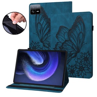 เคสแท็บเล็ต PC TPU แบบนิ่ม ลายผีเสื้อ 3D ด้านหลัง สําหรับ Xiaomi Pad 6 Pro 11 นิ้ว MiPad Mi Pad 6 2023