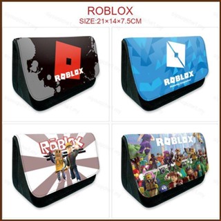 Cool Roblox กล่องดินสอ ลายการ์ตูนอนิเมะ มีซิป ความจุขนาดใหญ่ สําหรับใส่เครื่องเขียนนักเรียน