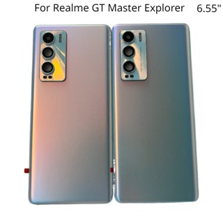 ฝาครอบแบตเตอรี่ด้านหลัง พร้อมเลนส์กล้อง ลายโลโก้ สําหรับ Realme GT Master Explorer Edition 6.55 นิ้ว