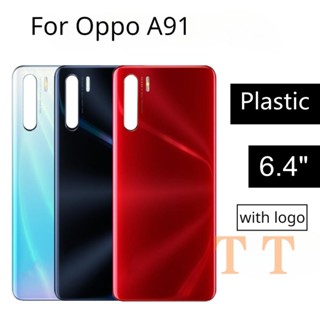 ฝาครอบแบตเตอรี่ ด้านหลัง แบบเปลี่ยน สําหรับ OPPO A91 OPPO A91