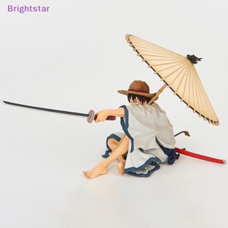 Brightstar ฟิกเกอร์อนิเมะ One Piece luffy ร่ม สไตล์กิโมโน สีขาว ใหม่ ฟิกเกอร์ PVC