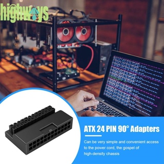 [highways.th] อะแดปเตอร์เชื่อมต่อพาวเวอร์ซัพพลาย ATX 24Pin เป็น 90 องศา สําหรับเมนบอร์ด PC