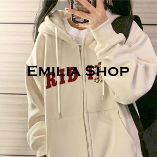 EMILIA SHOP เสื้อผ้าผู้ญิง แขนยาว เสื้อฮู้ด A28J0M1