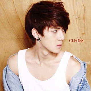 Cleoes ต่างหูสตั๊ด สไตล์ฮิปฮอป สําหรับผู้ชาย