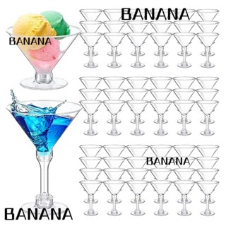 Banana1 แก้วค็อกเทลพลาสติกใส ใช้แล้วทิ้ง 5 ออนซ์ 20 ชิ้น