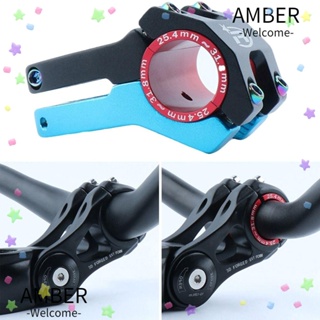 Amber อะแดปเตอร์ลดขนาดหลักอาน อะลูมิเนียมอัลลอย หลายขนาด สําหรับจักรยานเสือภูเขา 1 ชิ้น