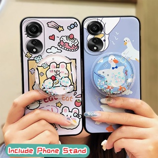 Fashion Design Cartoon Phone Case For OPPO A78 4G Durable Waterproof Back Cover Dirt-resistant Silicone Anti-dust Cute