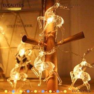 Eutus ริบบิ้นไฟ LED สําหรับตกแต่งต้นคริสต์มาส