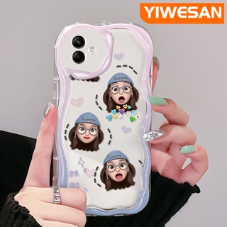 เคสโทรศัพท์มือถือแบบนิ่ม ใส ลายอีโมติคอน TikTok Girl สีสันสดใส สําหรับ Samsung A04 A04E M04 F04