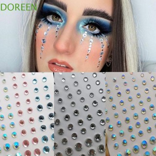 Doreen สติกเกอร์เพชรคริสตัล ไข่มุก 3D แฟชั่น สําหรับติดตกแต่งเล็บ 1 ชิ้น