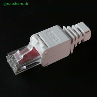 Greatshore หัวปลั๊กเชื่อมต่ออีเธอร์เน็ต RJ45 ไม่มีตัวเชื่อมต่อ สําหรับกล้องวงจรปิด