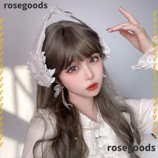 Rosegoods1 กิ๊บติดผม รูปปีกนางฟ้า โลลิต้า สวมง่าย เครื่องประดับ สําหรับเด็กผู้หญิง 1 คู่