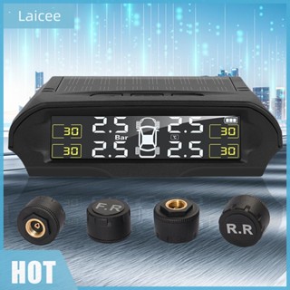 [Laicee.th] เครื่องวัดความดันลมยางรถยนต์ พลังงานแสงอาทิตย์ TPMS 400mAh DC 5V