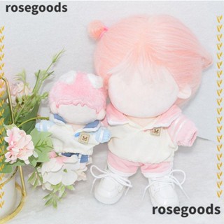 Rosegoods1 ชุดเสื้อฮู้ด คอปก สําหรับเปลี่ยนบ้านตุ๊กตา 10 20 ซม.