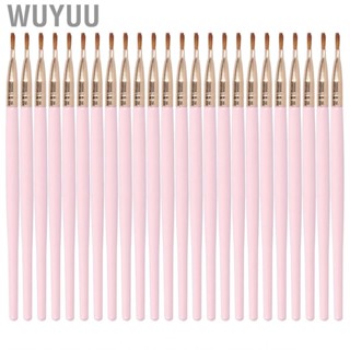 Wuyuu 24pcs Lip Makeup Brush Cosmetic Portable Soft Hair