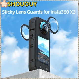 Shououy เลนส์ป้องกันกล้องพาโนรามา แบบสองเลนส์ สําหรับ Insta360 X3