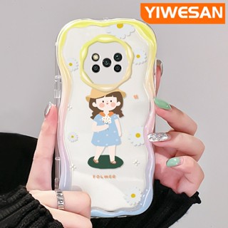 เคสโทรศัพท์มือถือแบบใส ลายการ์ตูนเด็กผู้หญิงตัวเล็กน่ารัก สีครีม สําหรับ Xiaomi Poco X3 NFC Poco X3 Pro Poco X3 GT Poco X4 NFC X4 GT M3 F4