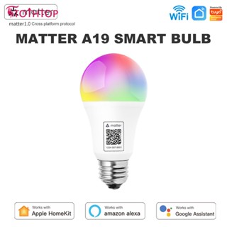 ใหม่ Led E27 Matter การเชื่อมต่อโดยตรง Wifi Rgb Cw Smart Light Smart App Control รองรับ Homekit Siri สำหรับ Google Home Alexa Voice Assistant [TOP]