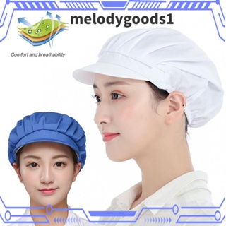 Melodygoods1 หมวกเชฟ หมวกตาข่าย ปรับได้ สําหรับเชฟทําอาหาร