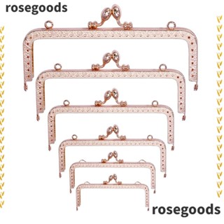 Rosegoods1 ตัวล็อกกรอบกระเป๋า สไตล์วินเทจ สําหรับทํางานฝีมือ DIY