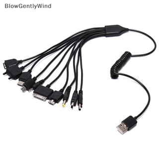 Blowgentlywind 10 in 1 สายชาร์จ USB อเนกประสงค์ สําหรับโทรศัพท์มือถือ