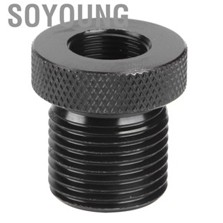 Soyoung Oil Filter Threaded Adapter  1/2‑28 to 3/4‑16 Knurled Black Connector Automotive Parts