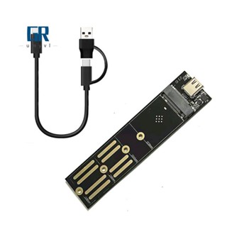 อะแดปเตอร์ฮาร์ดดิสก์ M2 Solid-State Drive Nvme Ngff Dual Protocol เป็น USB 3.1 SATA PCIe External Reader Card