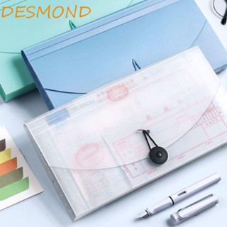 Desmond แฟ้มเก็บเอกสาร ใบเสร็จรับเงิน ภาษี กระดาษ แบบพกพา
