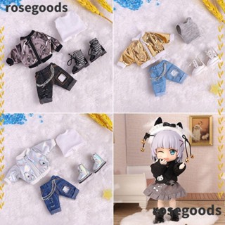 Rosegoods1 เสื้อฮู้ดดี้ และกางเกง 4 แบบ 1/12 แฟชั่น สําหรับตุ๊กตา