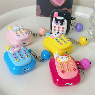 เคสหูฟังบลูทูธ ลายแมว Pochacco Melody พร้อมกระดิ่ง สําหรับ AirPods Pro2 Airpod Pro 1 2 3 AirPods Pro 2