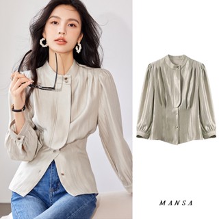 MANSA Korean Style Shirt เสื้อเกาหลี เชิ้ตผู้หญิง