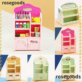 Rosegoods1 เฟอร์นิเจอร์จิ๋ว 10.5*3.4*16.8 ซม. 10.4*6.8*10.9 ซม. พร้อมล้อ สําหรับตกแต่งบ้านตุ๊กตา