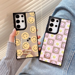 【Daisy Smiling Face】Casetify เคสโทรศัพท์มือถือแบบนิ่ม กันกระแทก ลายหน้ายิ้ม พร้อมกระจก แฟชั่น สําหรับ Samsung s23ultra s23 s23+ s22ultra