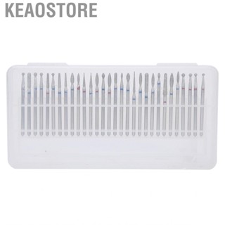 Keaostore Nail Bits Drill Convenient To Use 30pcs Wearresistant For