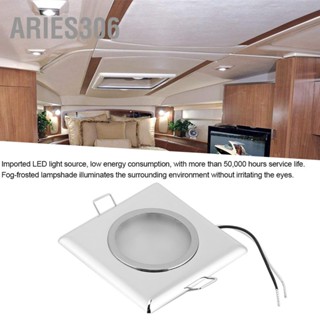 Aries306 โคมไฟเพดานภายใน LED สี่เหลี่ยมจัตุรัสไฟต่ำโคมไฟตกแต่งหลังคาติดตั้งสำหรับเรือยอชท์ RV