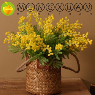 Mengxuan ดอกไม้ปลอม สีขาว สําหรับตกแต่งบ้าน