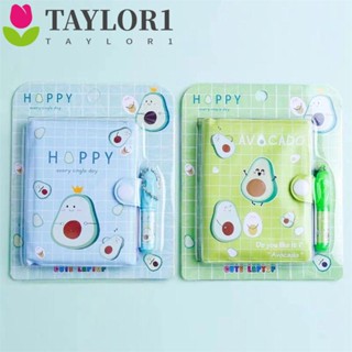 Taylor1 สมุดโน้ต ลายไดโนเสาร์ ขนาดเล็ก พร้อมปากกา สําหรับนักเรียน