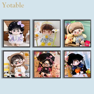 [Yotable.th] ภาพปักครอสสติตช์คริสตัล รูปตุ๊กตา 5D สําหรับตกแต่งบ้าน DIY