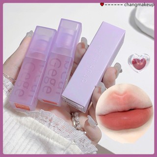 Gege Bear Color Mirror Light Mist Double Lip Glaze Mist Face Makeup ลิปสติกสีขาวไม่ติดถ้วยลิปกลอผู้หญิง COD