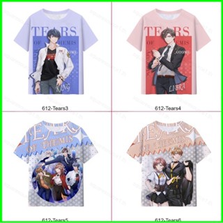 Sqt เสื้อยืดแขนสั้น พิมพ์ลายอนิเมะ Tears of Themis 3D พลัสไซซ์ แฟชั่น สําหรับทุกเพศ