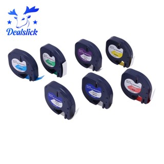 เทปสี 91201 คละสี สําหรับ DYMO Letratag Tape 12 มม. 91330 16952 91331 91332 DYMO Letratag Lt-100H 7 แพ็ค